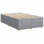 Preview: Boxspringbett mit Matratze Hellgrau 120x190 cm Stoff
