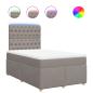 Preview: Boxspringbett mit Matratze Taupe 120x190 cm Stoff