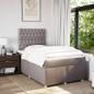 Preview: Boxspringbett mit Matratze Taupe 120x190 cm Stoff