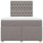 Preview: Boxspringbett mit Matratze Taupe 120x190 cm Stoff