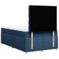 Preview: Boxspringbett mit Matratze Blau 120x190 cm Stoff