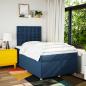 Preview: Boxspringbett mit Matratze Blau 120x190 cm Stoff