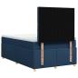 Preview: Boxspringbett mit Matratze Blau 120x190 cm Stoff