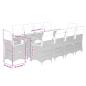 Preview: 11-tlg. Garten-Bistro-Set mit Kissen Schwarz Poly Rattan