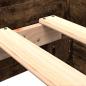 Preview: Bettgestell ohne Matratze Räuchereiche 90x200 cm Holzwerkstoff