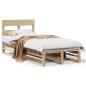 Preview: Massivholzbett ohne Matratze 75x190 cm Kiefernholz
