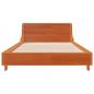 Preview: Massivholzbett ohne Matratze Wachsbraun 100x200 Kiefernholz