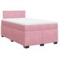 Preview: Boxspringbett mit Matratze Rosa 120x190 cm Samt