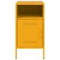 Preview: Nachttische 2 Stk. Senfgelb 36x39x68 cm Stahl