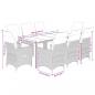 Preview: 9-tlg. Garten-Bistro-Set mit Kissen Beige Poly Rattan