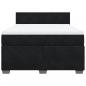 Preview: Boxspringbett mit Matratze Schwarz 140x200 cm Samt