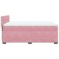 Preview: Boxspringbett mit Matratze Rosa 140x200 cm Samt