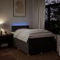 Preview: Boxspringbett mit Matratze Dunkelbraun 120x190 cm Stoff