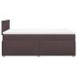 Preview: Boxspringbett mit Matratze Dunkelbraun 120x190 cm Stoff