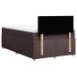 Preview: Boxspringbett mit Matratze Dunkelbraun 120x190 cm Stoff