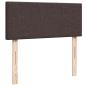 Preview: Boxspringbett mit Matratze Dunkelbraun 120x190 cm Stoff