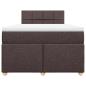 Preview: Boxspringbett mit Matratze Dunkelbraun 120x190 cm Stoff