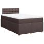 Preview: Boxspringbett mit Matratze Dunkelbraun 120x190 cm Stoff