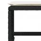 Preview: 9-tlg. Garten-Essgruppe mit Kissen Schwarz Poly Rattan