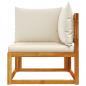 Preview: Garten-Ecksofa mit Kissen Massivholz Akazie