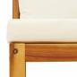 Preview: Garten-Ecksofa mit Kissen Massivholz Akazie
