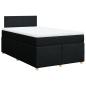Preview: Boxspringbett mit Matratze Schwarz 120x190 cm Stoff