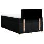 Preview: Boxspringbett mit Matratze Schwarz 120x190 cm Stoff