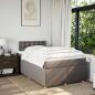 Preview: Boxspringbett mit Matratze Taupe 120x190 cm Stoff