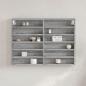 Preview: ARDEBO.de - Vitrinenschrank Grau Sonoma 80x8,5x58 cm Holzwerkstoff