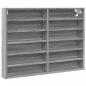 Preview: Vitrinenschrank Grau Sonoma 80x8,5x58 cm Holzwerkstoff