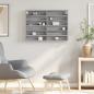 Preview: Vitrinenschrank Grau Sonoma 80x8,5x58 cm Holzwerkstoff