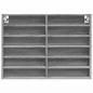 Preview: Vitrinenschrank Grau Sonoma 80x8,5x58 cm Holzwerkstoff