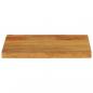 Preview: Tischplatte mit Baumkante 60x30x3,8 cm Massivholz Mango