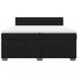 Preview: Boxspringbett mit Matratze Schwarz 200x200 cm Samt
