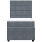 Preview: Boxspringbett mit Matratze Dunkelgrau 90x190 cm Samt