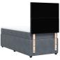 Preview: Boxspringbett mit Matratze Dunkelgrau 90x190 cm Samt