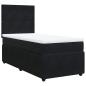 Preview: Boxspringbett mit Matratze Schwarz 90x200 cm Samt