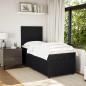 Preview: Boxspringbett mit Matratze Schwarz 90x200 cm Samt