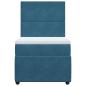 Preview: Boxspringbett mit Matratze Blau 90x200 cm Samt