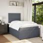 Preview: Boxspringbett mit Matratze Dunkelgrau 120x200 cm Samt