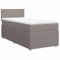 Preview: Boxspringbett mit Matratze Taupe 90x190 cm Stoff