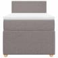 Preview: Boxspringbett mit Matratze Taupe 90x190 cm Stoff