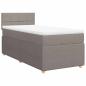 Preview: Boxspringbett mit Matratze Taupe 90x190 cm Stoff