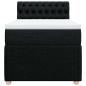 Preview: Boxspringbett mit Matratze Schwarz 90x190 cm Stoff