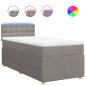 Preview: Boxspringbett mit Matratze Taupe 90x190 cm Stoff