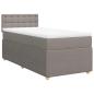 Preview: Boxspringbett mit Matratze Taupe 90x190 cm Stoff
