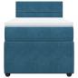 Preview: Boxspringbett mit Matratze Blau 80x200 cm Samt