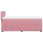 Preview: ARDEBO.de - Boxspringbett mit Matratze Rosa 90x190 cm Samt