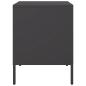 Preview: Nachttische 2 Stk. Schwarz 36x39x50,5 cm Stahl