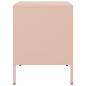 Preview: Nachttische 2 Stk. Rosa 36x39x50,5 cm Stahl